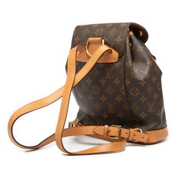 LOUIS VUITTON Authentic Brown Monogram Leather Backpack main image 6